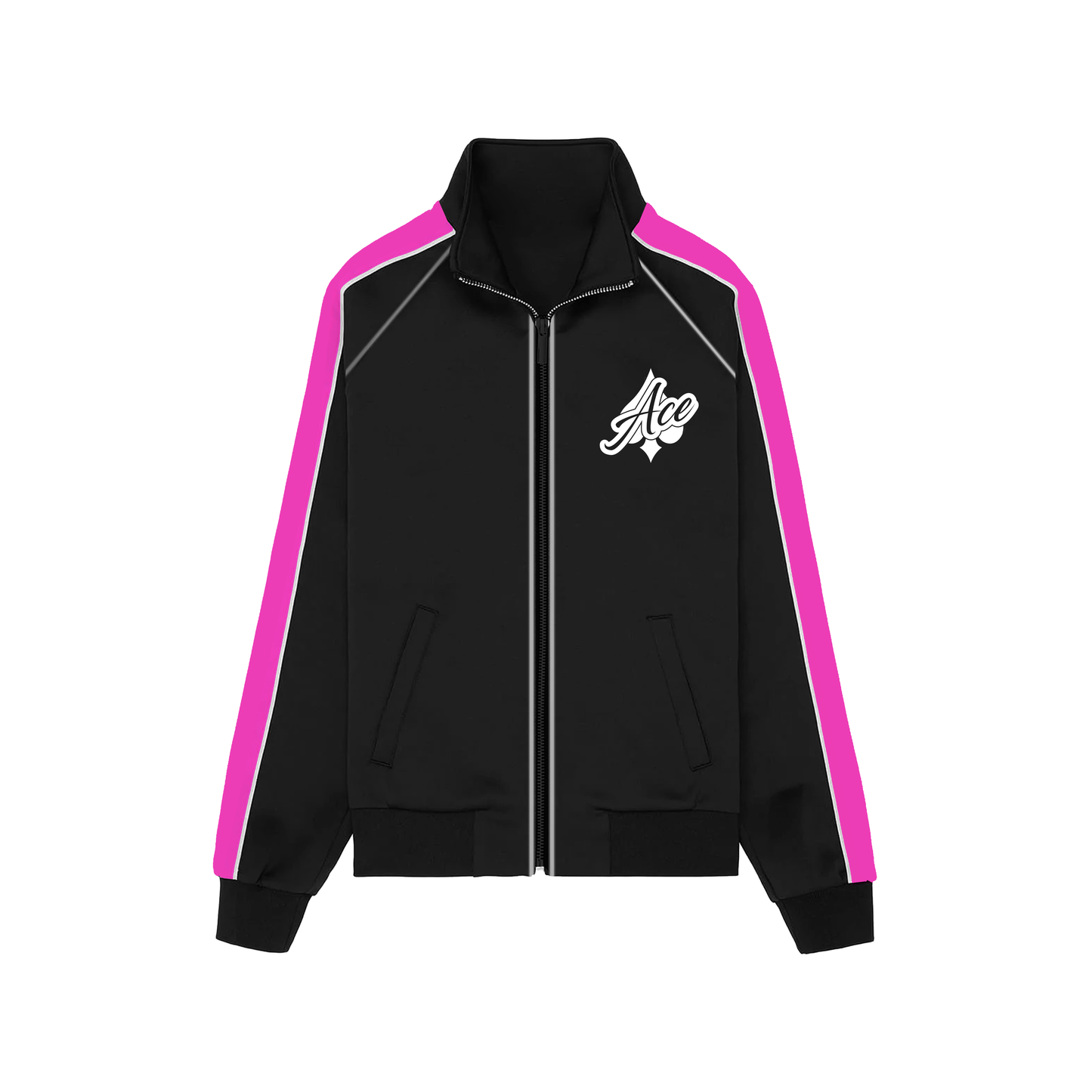 Track set black & pink stripe
